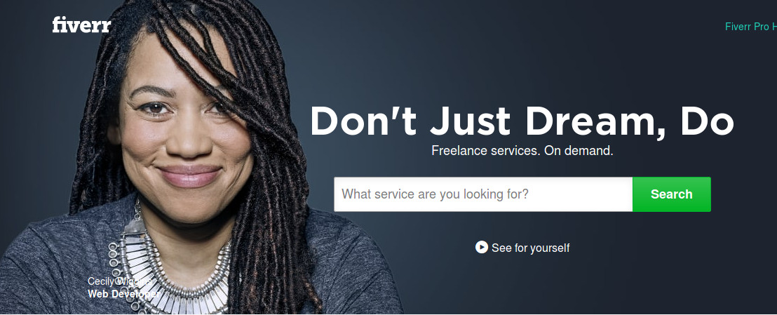fiverr e  сайт за робата от вкъщи freelancer job